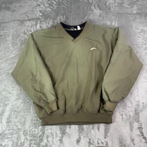 VTG LAL fish embroidered faded windbreaker pullover mens L